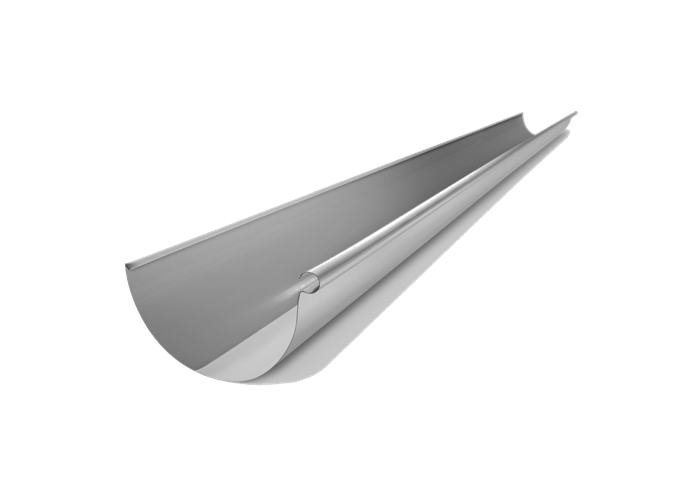 Half round Gutter matt plain