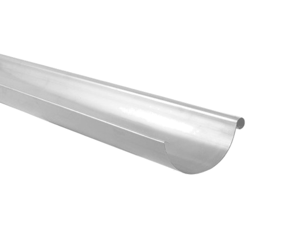 Zinc Half Round Gutter - Plain