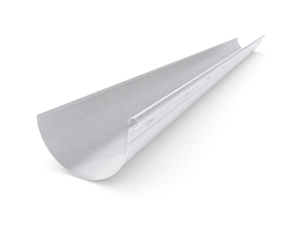 Zinc Half round Gutter- slotted